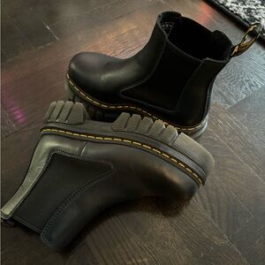 Dr. Martens Audrick Nappa Leather Platform Chelsea Boots - Size 6